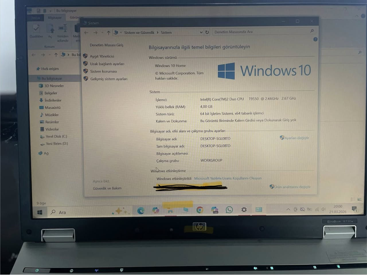‏لابتوب ايش بي   *********** سعر300 بيها مجال full مسقط كل شي شغال
