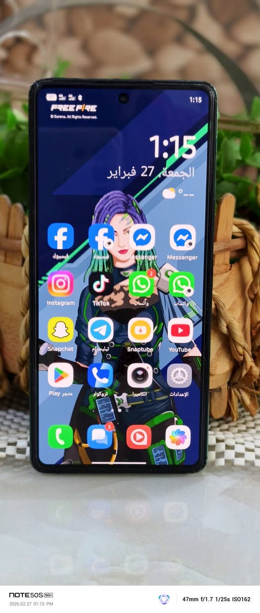 تكنو بوفا6برو 5G/بدون ملحقات
ذاكره 256/رام12+12
بطاريه 6000
معالج دايمن ستي 6080/ببجي90
دبل صوت 
دبل بصمه 
دبل خط ورام
جهاز مكفول من العطل وتصليح 
فقط طخات بشاصي موضح بصور
للبيع سعر 160وبي مجال قليل 
شراي يتصل ***********
مكاني كوووت
