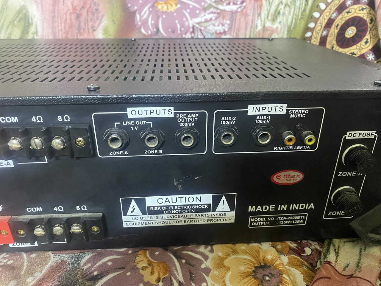 امبلي فاير الطول 60 سانتيم
اواكس وفلاش وبلوتوث 
السعر 150
وزنه يمكن بيه 30 كيلو
يشغله 8 سماعات
توصيل موجود
***********
