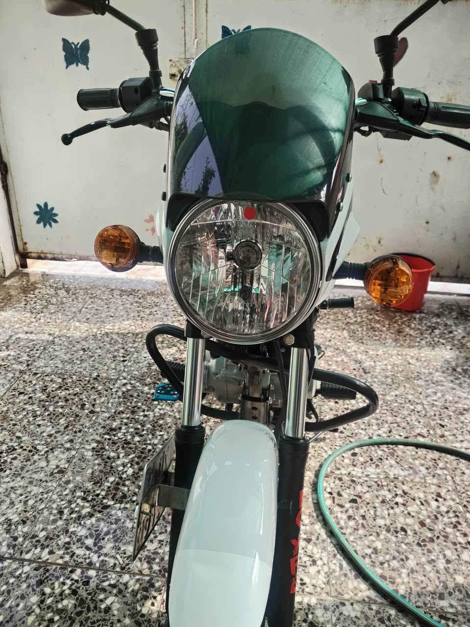 دراجة بوكسر للبيع لون ابيض موديل 2023 مرقم سنوية للاستفسار الاتصال عل صاحب الدراجة ***********
