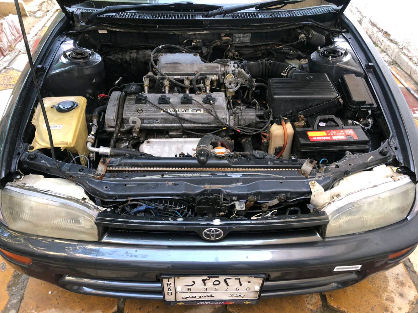 سلام عليكم كورلا موديل 1992سياره مكينه وكير مكفولات كفاله من ضربه بيه صبغ جماليه فقط رقم بغداد تحويل مباشر تخم تاير جديد صدر مامي وخلفي جديد باتريد جديد غرفته جديد كلش السعره 47مكاني بغداد بلديات وهذ رقمي ***********