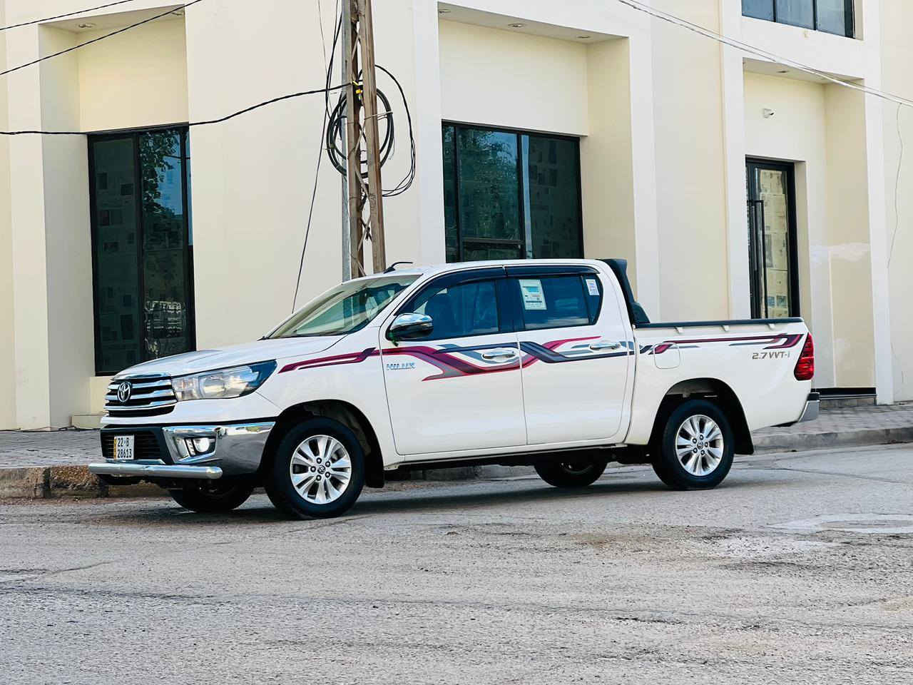 تيوته هايلوكس مديل 2021 كويتي  كفاله عامه سعر 263 وبيه مجال فول مواصفات للاستفسار الاتصال *********** مكفوله كفاله عامه ماشيه 100 مواصفات تحكم ستيرن حساسات خلفيه شاشه كامره دواره مري كهربائي نضام يكو كشنات تبريد تدفئه بلكشن قطعتين تبريد مثبت سرعه مانع نزلاق رقم نكليزي سنويه 30 مكينه مامفتوحه مكينه وكير مكفولات حداديه جديدهه تخم تاير جديد تبريد شغال ثلج سياره جديده وجاهزه مكان سياره كربلاء
