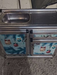 كاونتر مرمر ١٧٥سم • سنك ٧٥سم • مطبخ