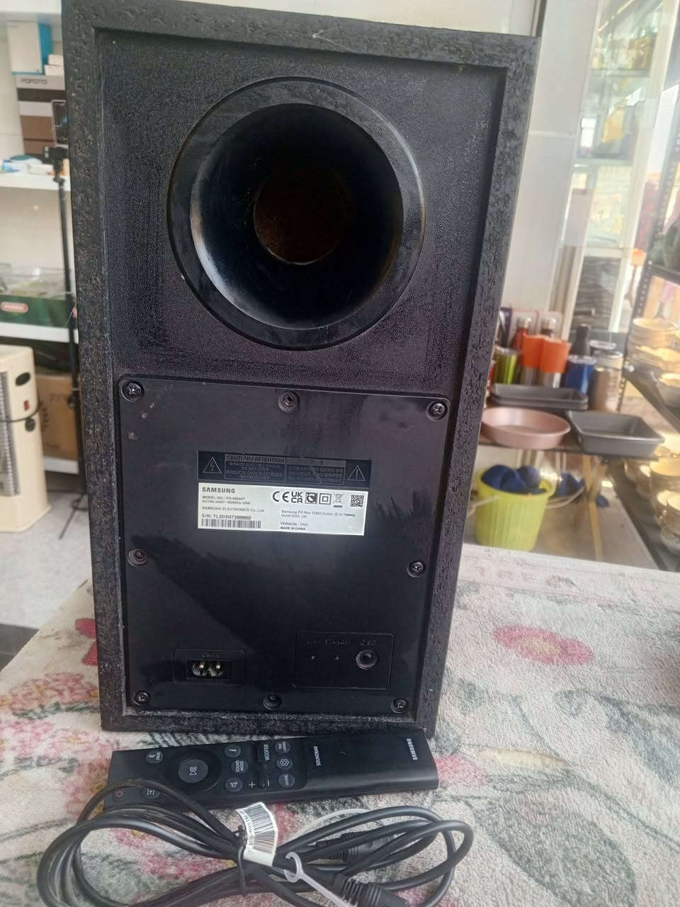 سابووفر سامسونج مع كيبل وريموت – شغال ممتاز
📌 النوع: Samsung PS-WB44T Subwoofer
📌 الحالة: مستعمل، يعمل 100%
📌 معاه:
✔️ كيبل توصيل كهرباء
✔️ ريموت أصلي
مستعمل


**إذا كنت صاحب هذا الإعلان وتريد حذفه لأي سبب، رجاءا أرسل رسالة إلى الدعم الفني**