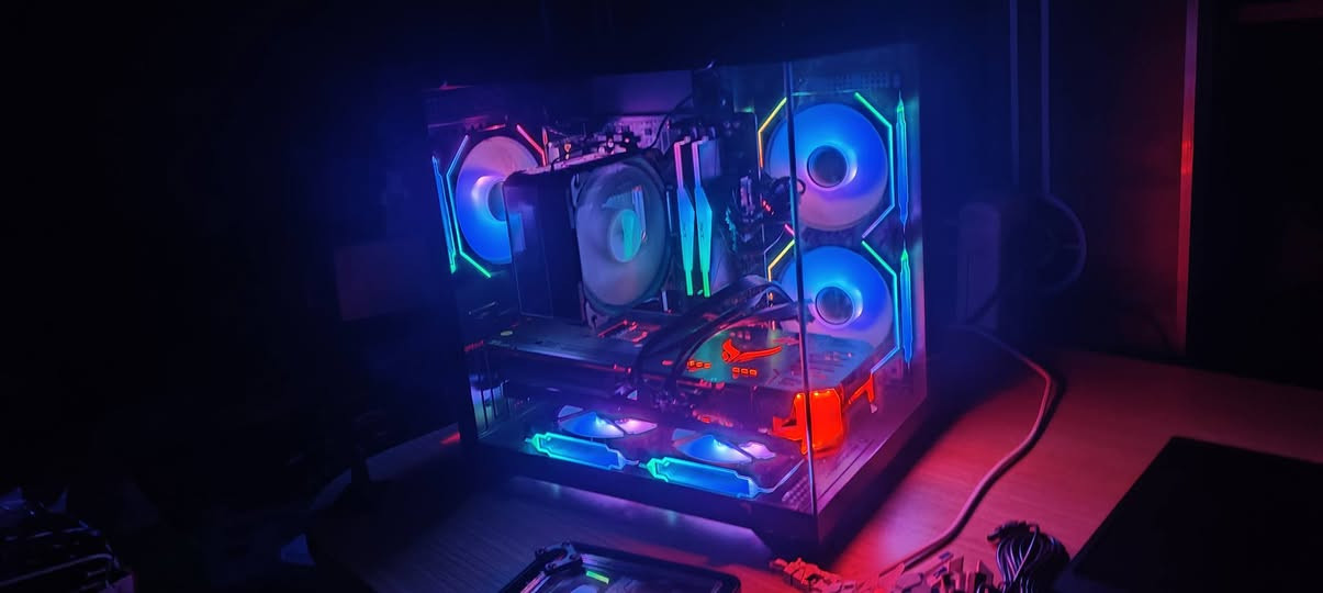 تجميعة للبيع السعر مليون و50 المواصفات:
AMD rx6700xt red devil 
R5 5600x
B450m gigabyte 
RAM ddr4 xpg RGB 2*8g
M.2 512 gen 3 
Psu 700w
الكيس ما اعرف اسمه بس بيه كت مراوح 5 وية متحكم وريموت


**إذا كنت صاحب هذا الإعلان وتريد حذفه لأي سبب، رجاءا أرسل رسالة إلى الدعم الفني**