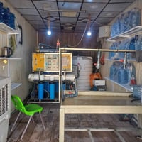 محطه ماء ارو للبيع الف لتر بلساعه مع تانكيات  2000لتر عدد 2 محطه استعم...