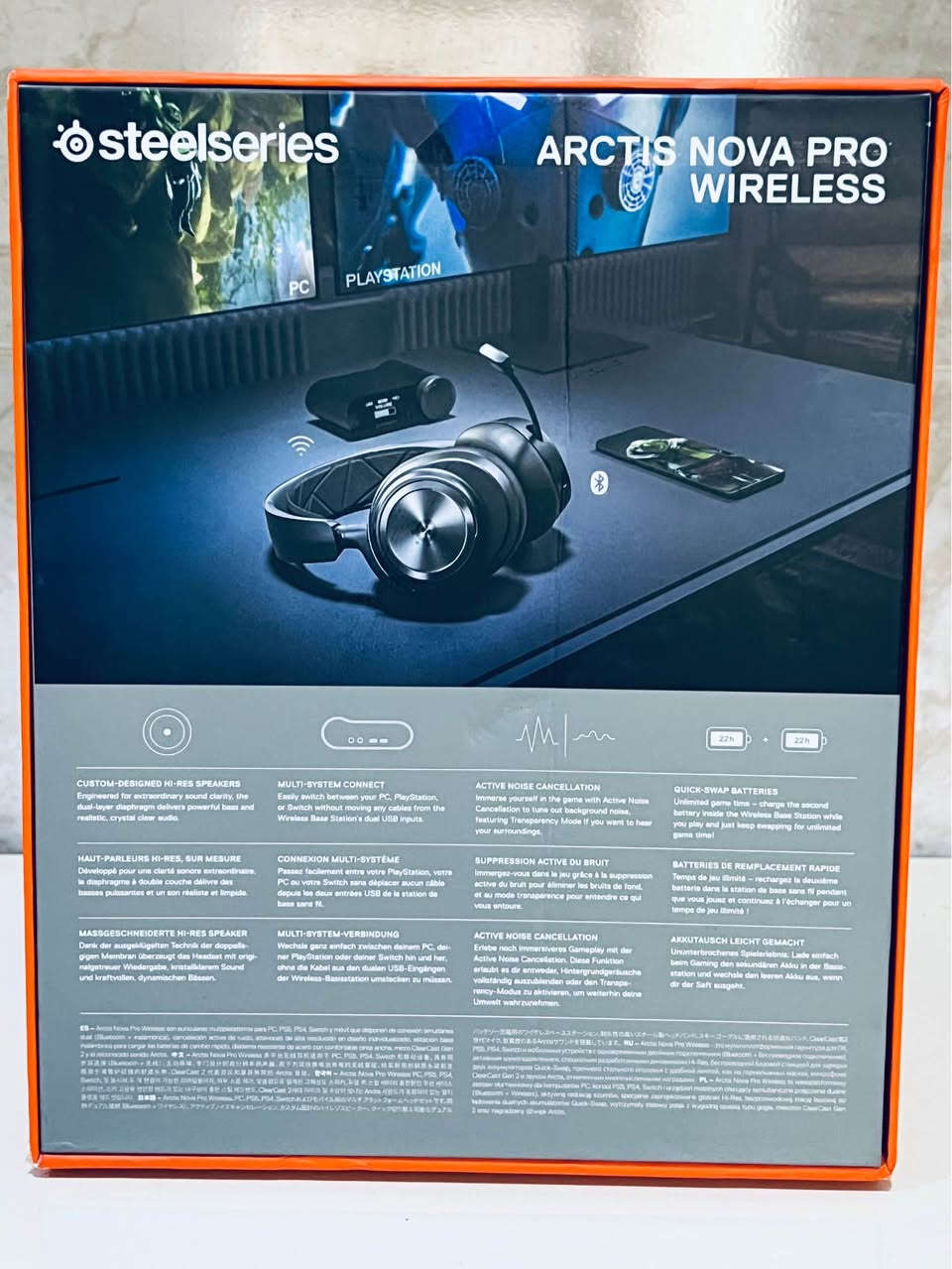 إذا تدور على واحدة من أقوى سماعات الـ Gaming والجم والعمل هذا من افضل الاختيارات الموجودة بالسوك.

✅ جديدة، فقط مفتوح الكارتون للتأكد من المحتويات.
✅ كاملة مع العلبة الأصلية وجميع الملحقات.
✅ صوت Hi-Res احترافي.
✅ عزل ضوضاء ANC.
✅ بطاريتان قابلة للتبديل مع شحن مستمر.
✅ اتصال 2.4GHz + Bluetooth بنفس الوقت.
✅ Base Station بشاشة OLED للتحكم بالإعدادات والـ EQ.
✅ مايك ClearCast Gen 2 بعزل ضوضاء ممتاز.

💰 السعر: 500,000 دينار عراقي
📍 الموقع: بغداد بغداد, العراق


**إذا كنت صاحب هذا الإعلان وتريد حذفه لأي سبب، رجاءا أرسل رسالة إلى الدعم الفني**