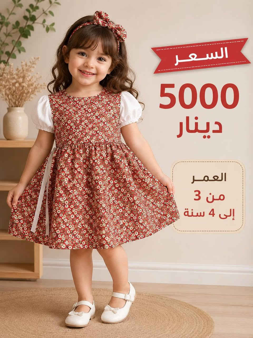 اناقة طفلك تبدأ من هنا
سارعوا بالحجز كميات محدودة
الاسعار والاعمار موجودة بالصور
للطلب مراسلة الصفحة او ع واتساب ***********
يوجد توصيل لكافة المناطق والمحافظات بسعر ٣٠٠٠ دينار
