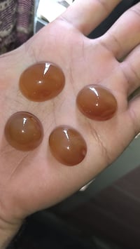 عقيق يماني • مشمشي • حجر طبيعي