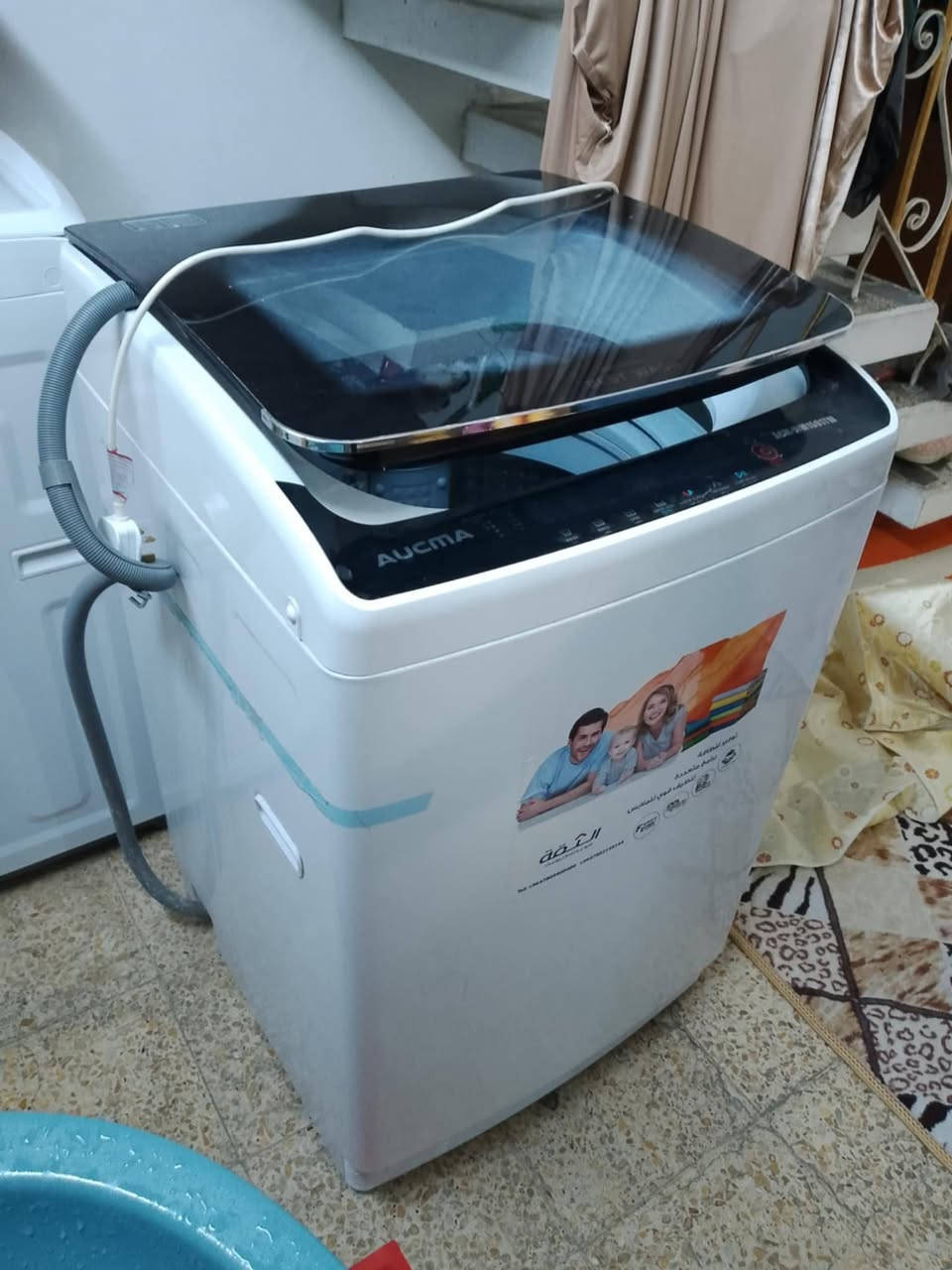 السلام عليكم
غساله اوتوماتيك استعمال قليل قليل قليل 
جديده الموقع الامين الثانيه رئاسة المعلمين 
السعر 325 
للاستفسار 
الرقم ***********
الرقم ***********
