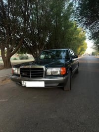 مارسيدس جامبو موديل 1987 300SE  لون نيلي  مصبوغه عام للجماليه  بدون ضر...