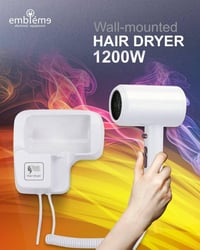 مجفف شعر فندقي • ١٢٠٠ واط • ضمان سنة