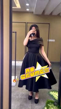 فستان أسود • مقاس ٤٦ • قابل للضبط