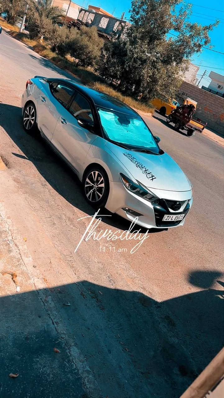 نيسان مكازيما موديلsv2017بيها جاملغ امام مبدل فقط بدون دواخل جاملغ بيلادي مالته موجود يمي او بيها طلقه بل سقف مخلي صورته بل منشور سياره كير محرك بشرط ماشيه 187الف بيها بطاقه بانزين سنويه لحد 2029جديد سياره مال بيت كلش حلو سياره فول مواصفات فقط مو بنوراما سياره مسويله اداما كامله من دعاميه ال دعاميه او اربع تايرات جديد جوا ليت زينون كامل من ناصي سكن عالي كوله زينون فقط لايتات مسوي اب ٣ورقات سياره جاهزه من كولشي بدون مصرف سعره 138ورقه بي مجال للشراي هاي رقم صاحب سياره***********مكان كركوك
