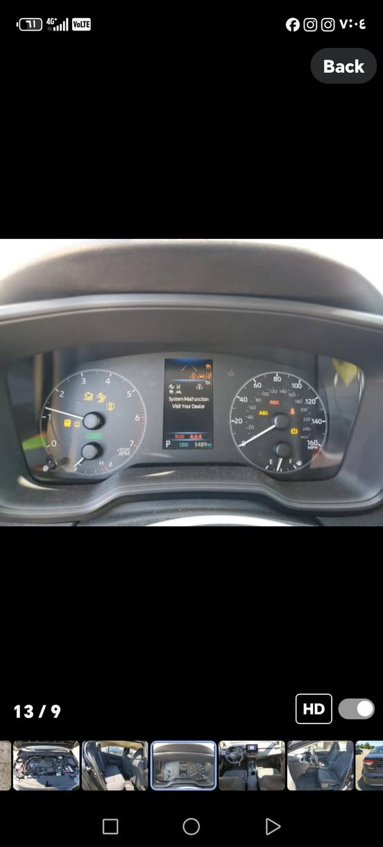 كورلا هايبرد للبيع موديل ٢٠٢٥ مرقم وكامله بس الجاملغ بارد فقط بدون صبغ بدون ايرباك ماشيه ٥الاف اللستفسار ***********
