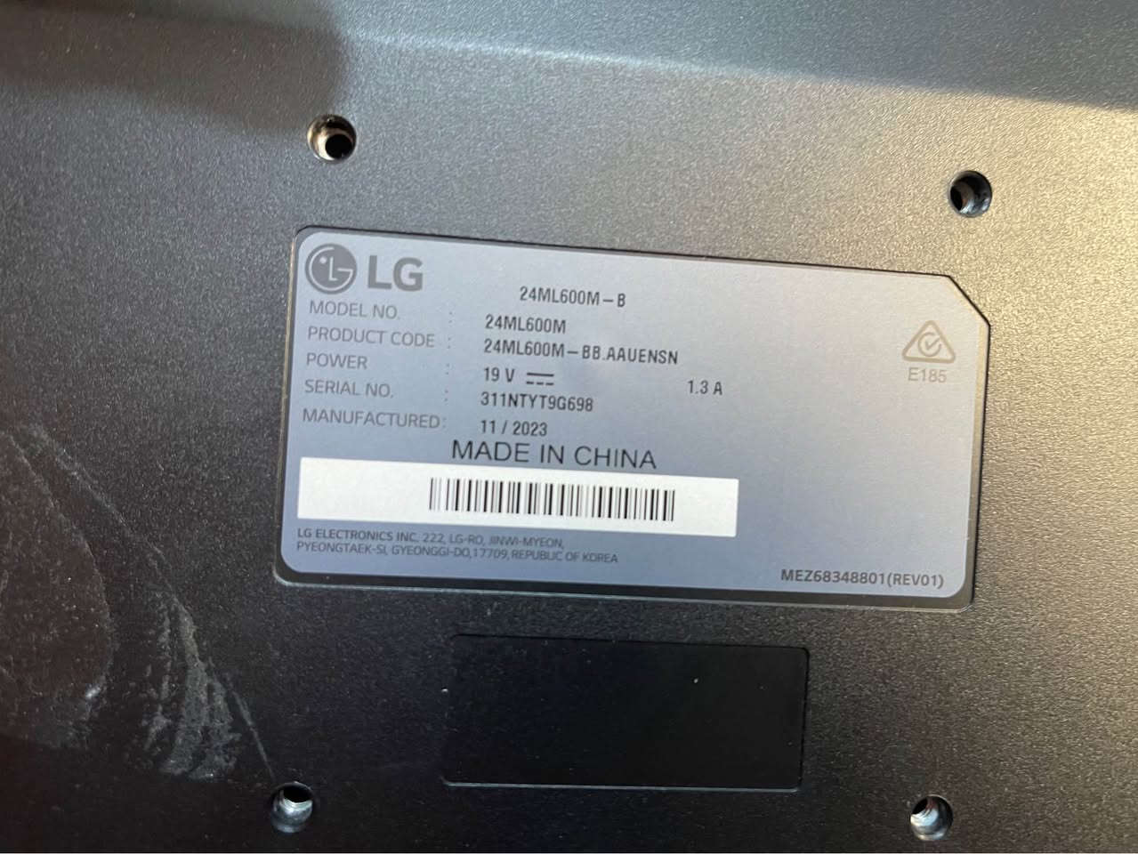 الشركة المصنعة: LG
* الموديل: 24ML600M-B
* رقم المنتج (Product Code): 24ML600M-BB.AAUENSN
* حجم الشاشة: 24 بوصة
* نوع الطاقة المطلوبة: 19 فولت - 1.3 أمبي

* دقة العرض: Full HD (1920×1080)
* نوع اللوحة: IPS
* معدل التحديث: 75Hz
* يدعم AMD FreeSync
* يحتوي على منفذي HDMI ومنفذ D-Sub (VGA)
* يدعم تثبيت الحائط VESA 75×75 

ملاحظة بدون كارتون فقط شاشة والمحول بغداد, العراق


**إذا كنت صاحب هذا الإعلان وتريد حذفه لأي سبب، رجاءا أرسل رسالة إلى الدعم الفني**