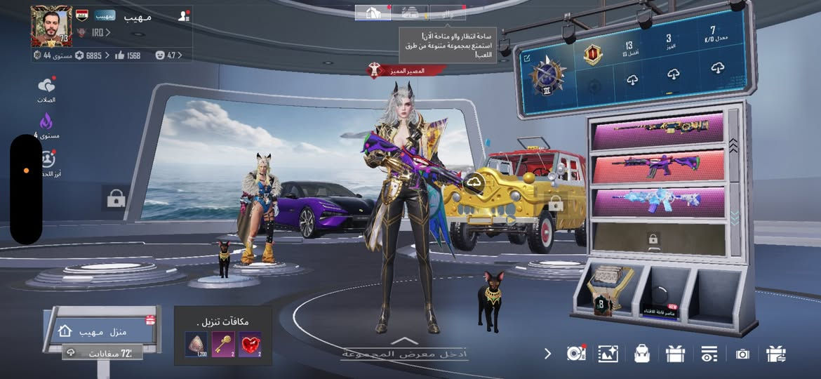 للبيع حساب ببجي موبايل (مستوى 73 قريب جداً من 74 - حساب متعوب عليه)
 البدلات (X-Suit): بدلة "لوريديسينس" + بدلة "لورافيون".
 الأسلحة المطورة (ماكس):
 M416 (الجوكر - لفل 7 ماكس).
 AWM (أنشودة التنين - لفل 7 ماكس).
 أسلحة مطورة إضافية: (M416 الأثير المختوم، P90، Kar98K، S1897، وسلاح الساطور).
 المركبات: سيارة لوتس.
 الألقاب: المصير المميز، أنا رقم 1، ألقاب متفوق لمواسم متعددة (S28, C9S26, C9S25, C9S18, C8S24, C6S18, C4S10, C2S5, S29).
 ملاحظة: الحساب غني بالتفاصيل واللبسات النادرة، جاهز للعب الاحترافي.
السعر: 300$ وبي مجال
طريقة التواصل: *********** 
انستا: 1urtx 
تيلكرام: urtx3
حياكم الله وبياكم 🤍🤝
