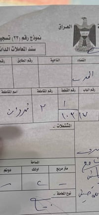 عندي ب 10317 نصف قطعه ( 100 متر ) باسمي مفروزه للبيع  عارضه ب15 وبيه م...