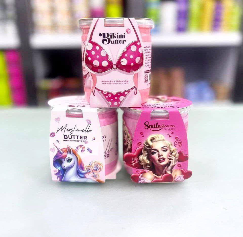 🌸 زبدة الجسم العطرية✨ 
تتوفر عدنا ب3 أشكال متنوعة 🩷

دلّلي بشرتك بأفخم زبدة جسم عطرية بتركيبة فريدة ممزوجة بـ فيرمونات الأنوثة، لتمنحكِ لمسة ناعمة ورائحة تدوم طويلاً وتترك أثرًا لا يُنسى! ❤️ 

💖 نتائجها
✅ تفتيح و ترطيب عميق يمنح بشرتكِ ملمسًا حريريًا
✅ عطر فواح وثابت يدوم لساعات طويلة
✅ مناسب لجميع الجسم.
✅ لمسة أنثوية ساحرة.

 يستخدم للرقبة والمناطق الحساسة ايضا

. #اكسوارات #لايك #كومنت  #مول_بغداد #مول_النخيل #مول_منصور #بغداد  #لايك #منشن #مشاهير  #صور #تفاعل #متابعين #هاشتاكات #انستغرام #اكسبلور #اكسسوارات  #كومنت  #مول_زيونه #مول_بغداد  #انسكرام #تفاعل #متافعلين #اكسبلور_فولو
‏


**إذا كنت صاحب هذا الإعلان وتريد حذفه لأي سبب، رجاءا أرسل رسالة إلى الدعم الفني**