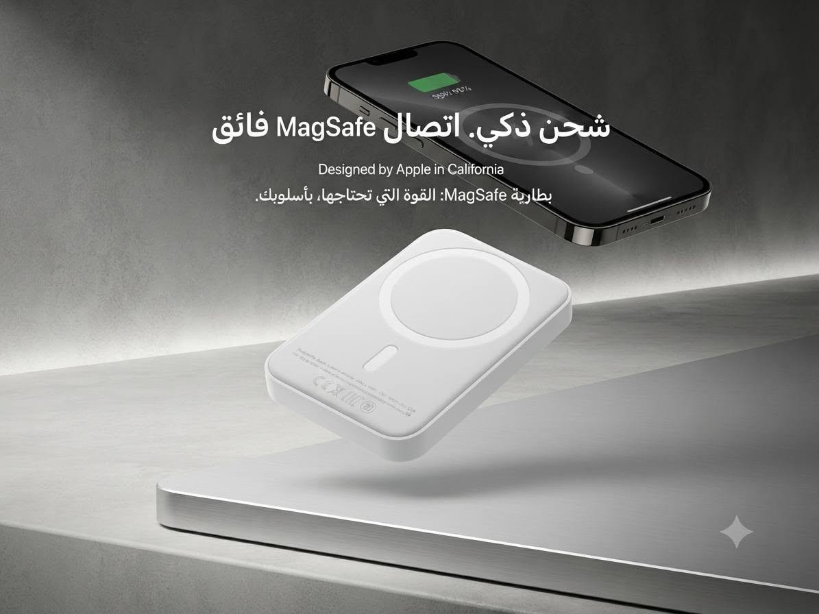 مع MagSafe Battery Pack راح تبقى مشحون وين ما تروح. تصميم أنيق وخفيف يلتصق بالموبايل مغناطيسياً بكل ثبات ويمنحك طاقة إضافية وقت ما تحتاجها


**إذا كنت صاحب هذا الإعلان وتريد حذفه لأي سبب، رجاءا أرسل رسالة إلى الدعم الفني**