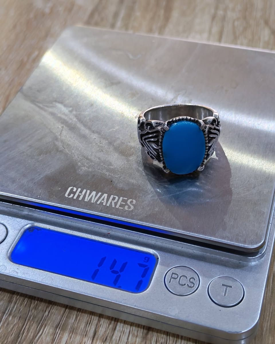 فيروز أمريكي أزرق صياغة يدوية قياس الخاتم 28 سعر الخاتم 60الف نهائي بدون عملة
بغداد ***********
