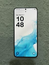 samsung s22 ذاكرة 128 رام 8 جهاز مامفتوح جهاز هواي نضيف فقط بي فطر صغي...