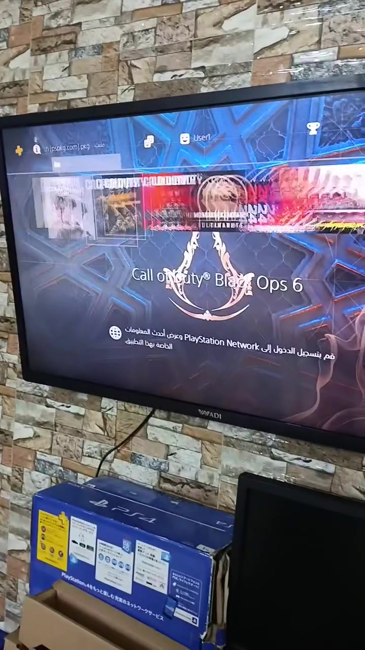 بلي 4 سلم ذاكره 1 تيرا ويا هارد خارجي 1 تيرا يعني مجموع الذاكره 2T مهكر نظام 9.00 لا مفتوح ولا مصلح لوك ستيكر وجهاز فول نظافه كامل ملحقاته اصليه جوستك اصلي وكيبلات اصليه ولالعاب موضحه بالفيديو بي العاب كلش قويه واغلبهم عربيه
نظافه 95 بالميه مكاني بغداد الحسينيه السوك لاول 
توصيل متوفر


**إذا كنت صاحب هذا الإعلان وتريد حذفه لأي سبب، رجاءا أرسل رسالة إلى الدعم الفني**