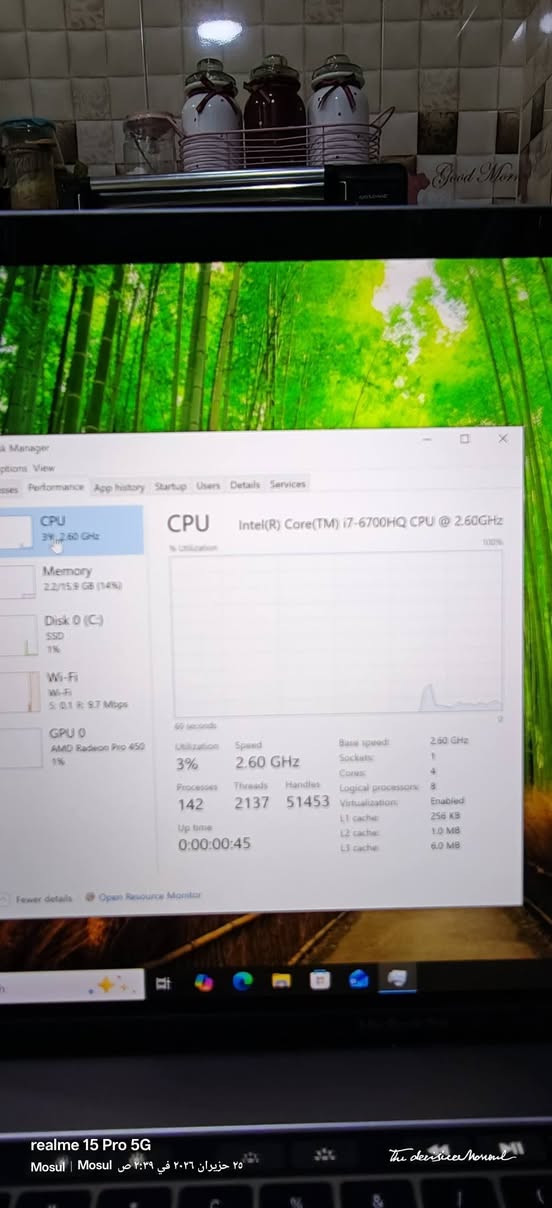 السلام عليكم 
ماك بوك برو 2016

​CPU: Intel Core i7-6700HQ 2.60GHz

​GPU: AMD Radeon Pro 450 2GB

​RAM: 16GB 

​Hard : 512GB

​Display: 15" 2K

الجهاز مستخدم نظيف جداً وبحالة ممتازة! تصميم نحيف وأنيق مع أداء جبار للألعاب الثقيلة، المونتاج، والهندسة 

السعر 600 الف


**إذا كنت صاحب هذا الإعلان وتريد حذفه لأي سبب، رجاءا أرسل رسالة إلى الدعم الفني**