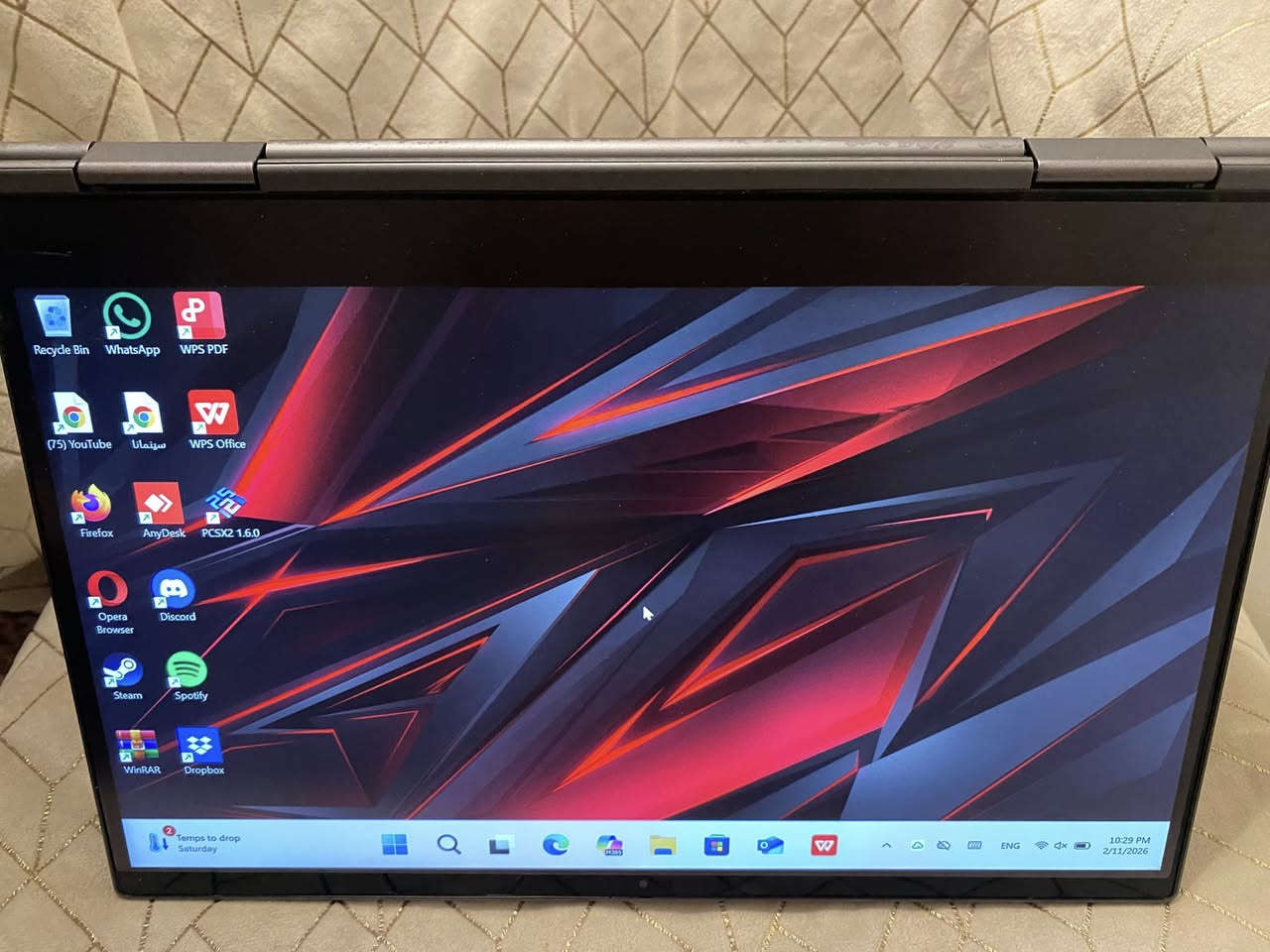 الاصدار الخاص TITANIUM+ MAGNESIUM  المودیل: Lenovo ThinkPad X1 Yoga 5 gen-
شاشة لمس متعددة النقاط 

(Laptop / Tablet / Tent / Stand)  360 تدور درجة· 

تدعم القلم للرسم والملاحظات 

القلم: قلم لمس مدمج داخل الجهاز 

المواصفات الكاملة: 

  المعالج: Intel Corei5-8265U(الجيل السابع) 

 السرعة: حتى (1.80(Turbo Bost 

16GB () :(RAM)  

 کرت الشاشة:128 Intel UHD Graphics 

 النظام: Windows11 Pro أصلي - b4bit 

 المعمارية: x64 

  اللمس: دعم لمس 10 نقل 

 الهیکل: متین وخفيف (سلسلة ThinkPad الاحترافية)

الشحن : Type C

سعره 300 الف وشرط الفحص


**إذا كنت صاحب هذا الإعلان وتريد حذفه لأي سبب، رجاءا أرسل رسالة إلى الدعم الفني**