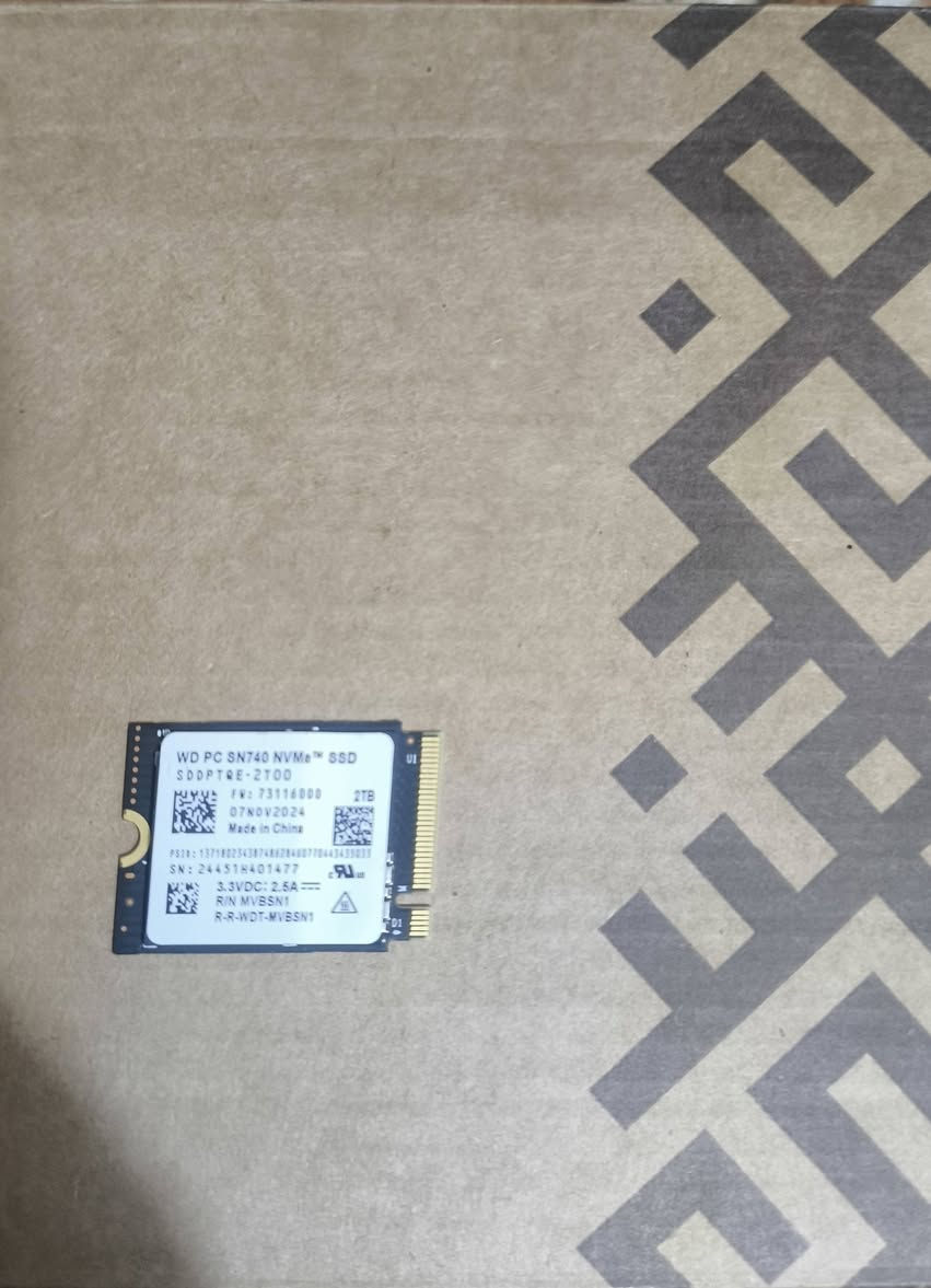 السلام عليكم 
رامات ddr4 كلهن جدد بس نوعيتين ساعات شغلتهن لغرض التجربه والفحص
M.2 ايضا جديد يجي بهالصوره ايضا فقط مفحوص 
الرامات
8+8 Asgard 3200 1.35v
جديد هذا اصلا ممفتوح 80 الف مع التوصيل
8+8 3200 crucial 1.2v
80 الف مع التوصيل
16+16 3200 king stoon fury 1.35v
175 الف مع التوصيل
M.2 2tb 175 الف مع التوصيل 
كلهن شلع  460 مع التوصيل
الاسعار نهائيه
بغداد م الصدر الاورفلي ***********
