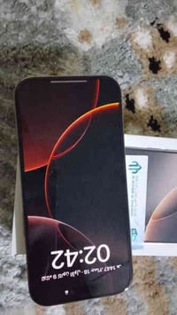 ايفون 16 برو ذاكرة 128 شرق اوسط نمودج m بطارية 100 عدد دورات 27 بي ضما...