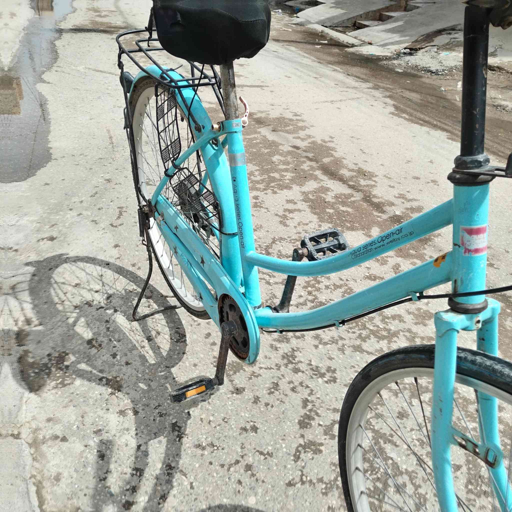 سلام عليكم  بايسكل للبيع  لون سماءي 🩵 شغال سعر 75 وبي مجال   مكان ديالى بعقوبه   الاتصال على *********** #الجميع
