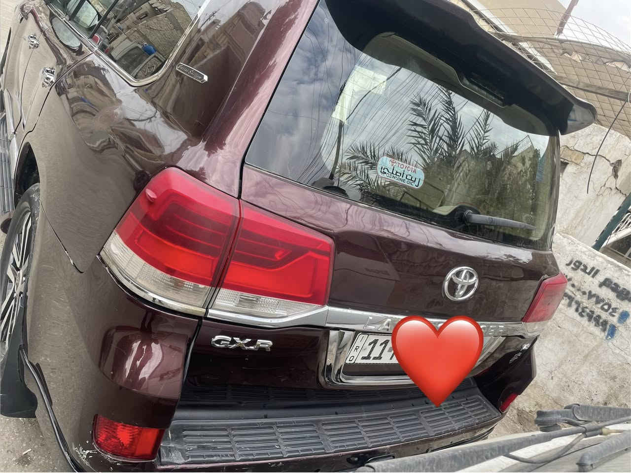 السلام عليكم
لاندكروز موديل ٢٠١٦ 
GXR V 8 
رقم بغداد إنكليزي 
اللون ماروني فول مواصفات 
السيارة مصبوغه عام 
بيهه ملاحظات 
ماشيه ١٧٠ الف
 سعرها ٣٠٥ وبيها مجال شي بسيط 
مكان السيارة بغداد المشتل
***********
