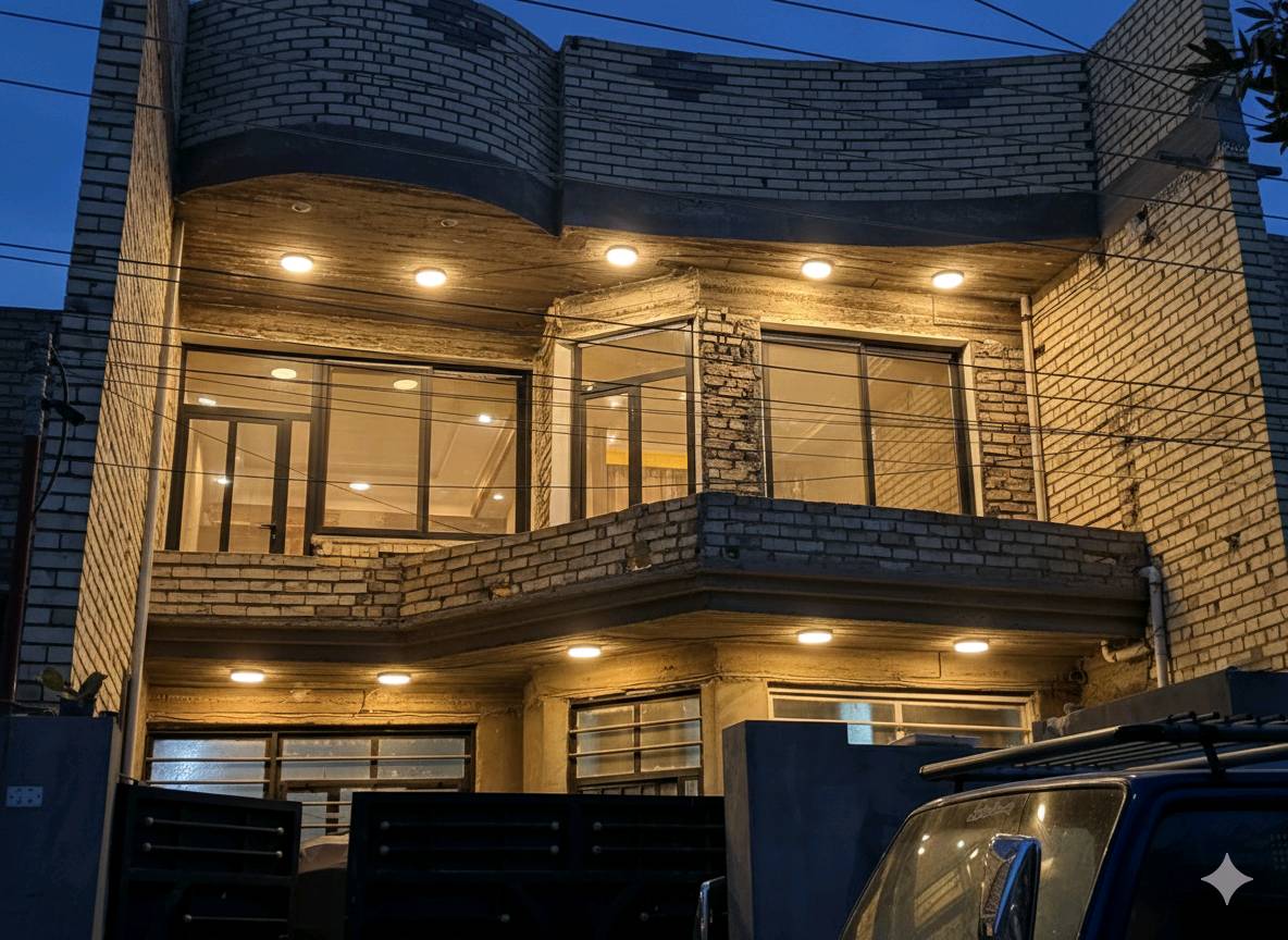 
ما هي مساحة البيت؟: 
 متر150
كم عدد الغرف والحمامات في الداخل؟: 
في غرفه واحده جوه والبيت طابقين 1
في أي منطقة يقع البيت؟: 
بغداد الغزالية ال هياكل 
هل هناك موقف للسيارات داخل الحديقة؟: 
لا
هل البيت جاهز للسكن أو يحتاج إلى صيانة؟: 
هوا جاهز بس يحتاج ترتيبات شي بصيط 