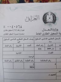 قطعة ١٦٠ سيدعزال  الثالثة من شارع توزيع جمعية  للاستفسار ٠٧٧٠٥٣٥٩٩٦١ ب...