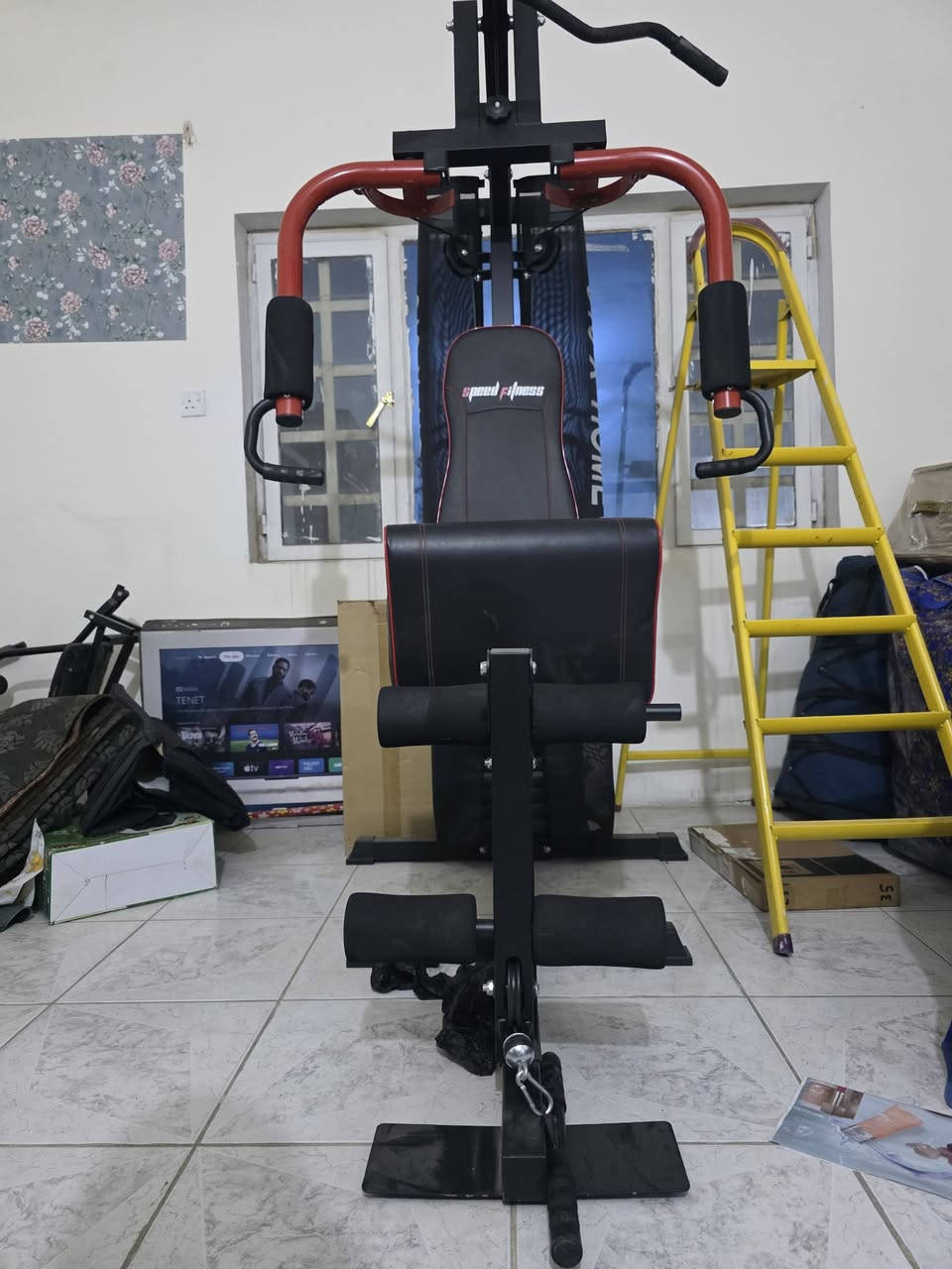 ألسلام عليكم اخوان جهاز رياضي ملتي جم  متعدد الاستخدام ويا جهاز عقلة ويصير غطس ويصير برليت ويصير رفع بطن وياهن مصطبة اعلى مستوي اسفل وياهن جهاز بطن مكاني حي الجهاد***********
