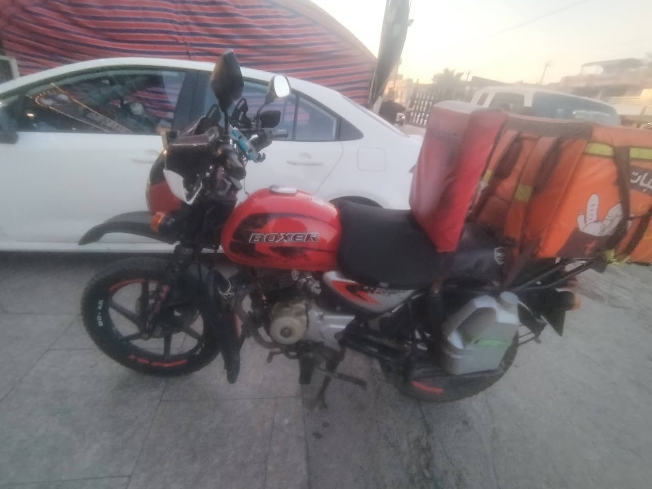 سلام عليكم دراجه بوكسر22مسجله21بلسنويه دراجه مرقمه رقم بغداد انكليزي نضيفه وكلشي شغال كهربائيات كلها شغاله زنون عالي ناصي صوت ناعم مجفت شركه ضمان تايرات زوج جدد دراجه احلى من الصور السعر2مليون مكاني بغداد محموديه***********
