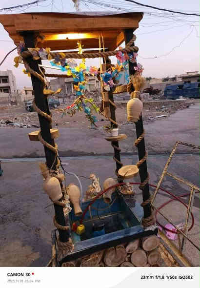 نافورة للبيع 
السعر 40 الف وبيها مجال
العنوان المحل  منطقة الساعة قرب اهل الجامات
للتواصل الاتصال على الرقم التالي
***********
