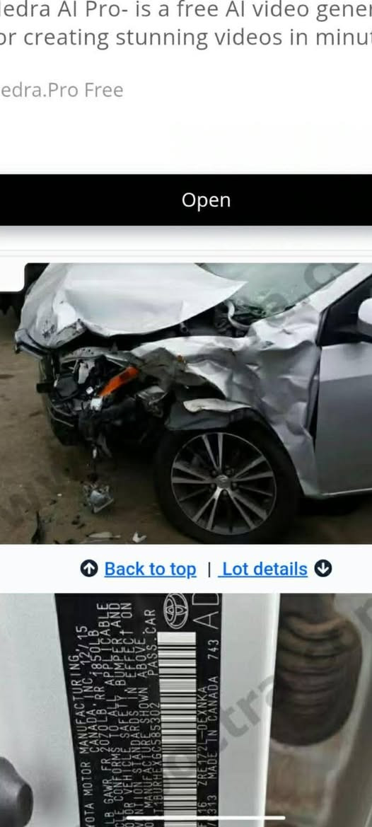 كورلا 2016 LE

ارخص سعر بل عراق كلها 

ب116 قفل قفل 

بيها بونيد وجاملغ سايق وسكن بدون دواخل 

سنوية جديدة هزه جديدة

رقم سليمانية

بي بطاقة بانزين لون سلفر 

حادثه بسيط 

كير محرك مكفول 

ماشي 122 تقريباً 

مكان سيارة كركوك بنجا علي كركوك, العراق


**إذا كنت صاحب هذا الإعلان وتريد حذفه لأي سبب، رجاءا أرسل رسالة إلى الدعم الفني**