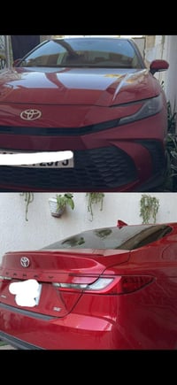 كامري٢٠٢٥ حادثه بارد الجاملغ الايمن شبر يم الماصده هايبرد كامل مواصفات...