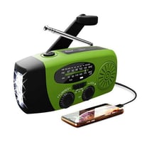 راديو طوارئ محمول • AM/FM/NOAA • باوربانك ٢٠٠٠ ملّي أمبير