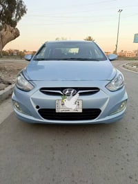 اكسنت 2014 خليجي blue محرك 1600 بي بخار نص عمر گير خير من الله  صبغ بي...