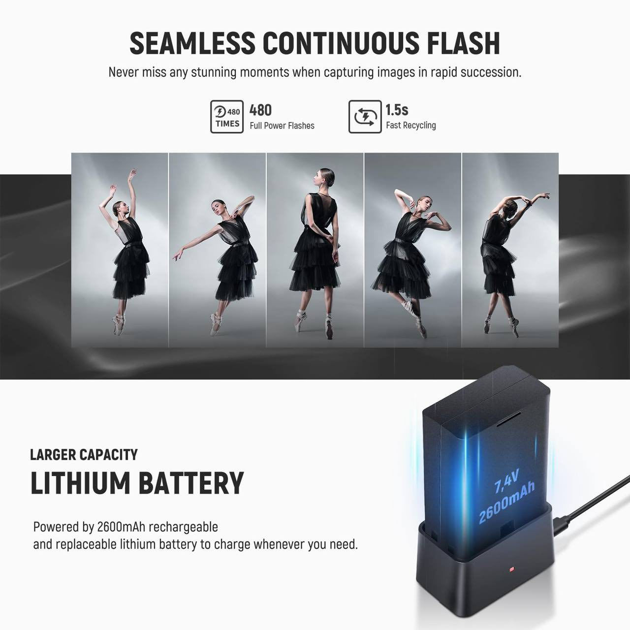 طقم فلاش 
NEEWER Z760-C TTL Speedlite 
فلاش للكاميرا من نيوير 
موديل : Z760-C
فلاش بقوة 76 واط/ثانية 
مع موزع ضوء مغناطيسي، 
محول رأس دائري، 2.4 جيجا هرتز، 
سرعة غالق 1/8000 ثانية، 
مزامنة عالية السرعة
مفتاح تبديل سريع TTL/M
بطارية 2600 مللي أمبير وشاحن

السعر : 170 الف
سعره بالمتاجر : 250 الف


**إذا كنت صاحب هذا الإعلان وتريد حذفه لأي سبب، رجاءا أرسل رسالة إلى الدعم الفني**