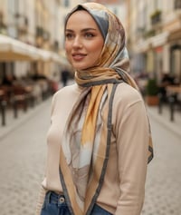 ربطة جرجيت • ١٣٠سم • نقش ناري ودخاني