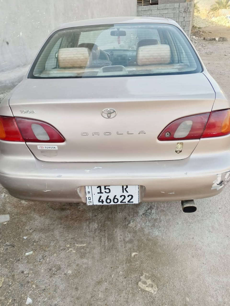 السلام عليكم
كورولا 1998 وارد أمريكي محرك 1800 سيارة بلاد بدون تحوير بدون حادث صبغ عام لاضربة ولا معجون ولا خياس محرك وكير عادي وصدر كلها تمام التمام كهربائيات كلها تمام التمام صدر تخم تاير سيارة جاهزه مجهزه داخل وخارج رقم 15  انكليزي تحويل بكل مكان 
سنوية 29 بسمي شرط التحويل 
فقط التبريد كان شغال التبريد ثلج بس انزرف عندي البوري وطار الغاز شغلة بسيطة معروف تبريد الكورلا
سعر 55
*********** بي واتس اب.
