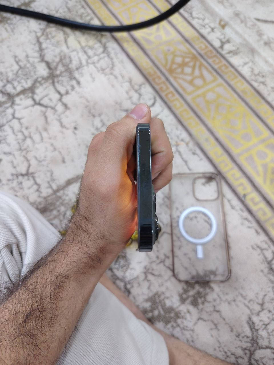 السلام عليكم ورحمة الله وبركاته ايفون 13يرو ماكس للبيع البطاريه 83بلادي مامبدل بي اي شي مابي زلغ جهاز بلادي نموذج Mجهاز مال جناي باكيته وياه شاحنه الاصليه السعر 750وبي مجال الرقم ***********
