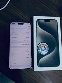 ايفون 15 برو ماكس • ٢٥٦ جيجا • بطارية ٨٩٪