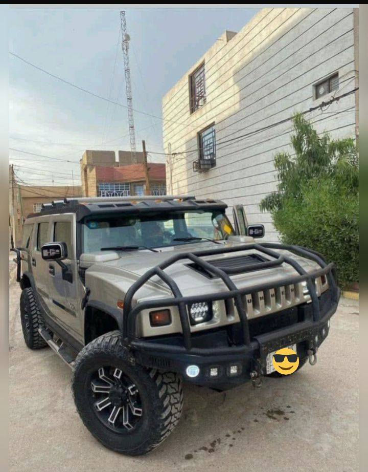 سلام عليكم همر H2مديل ٢٠٠٤ سياره جديده دواخل نضيفه صبغ حزام فقط بدون حادث سياره  جديده رقم بغداد تحويل ثاني يوم فول عده فتحه لبيع أو مراوس وينطي فرق ماكو شكال السعر ١٨٥ وبيه مجال ***********
