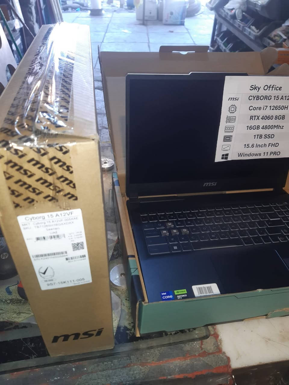 لابتوبين msi سايبورغ للبيع جدد
رجاء فقط الجاد بالشراء مراسلتي 

msi cyborg 15 A 12v
cpu :intel core  i7 _12 650H
ram:16 GB  4800 mhz
Gpu: RTX 4060 8GB
DSP: 15.6 FHD

السعر مليون و 350
موجو خاص 
او مراسلتي على الوتساب 
***********
