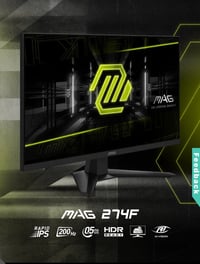 شاشه msi mag 274f بعدها جديده مستخدمه ساعتين بس وكارتونه موجوده Full h...